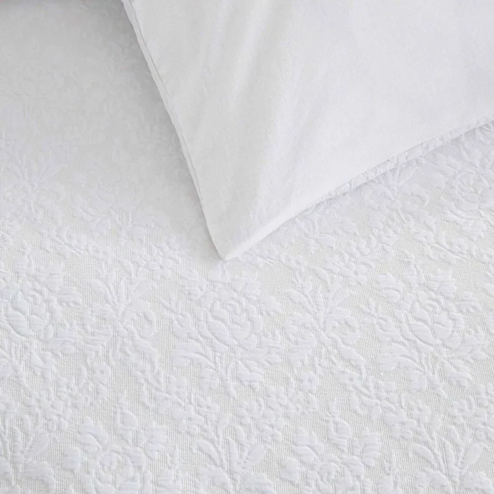 Martha Stewart White Textured Comforter Set